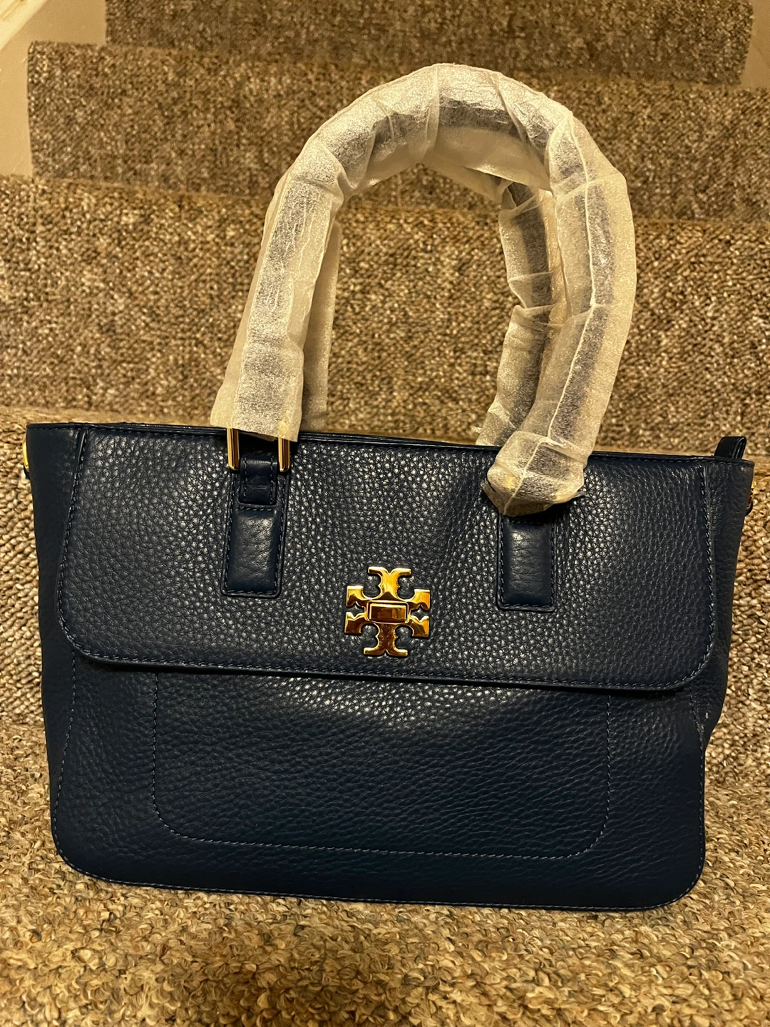 Tory Burch Mercer Mini Satchel Tidal Wave Blue – Brand New
