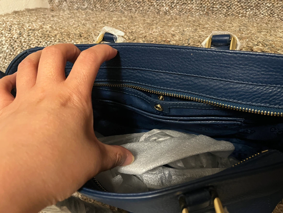 Tory Burch Mercer Mini Satchel Tidal Wave Blue – Brand New - photo 5