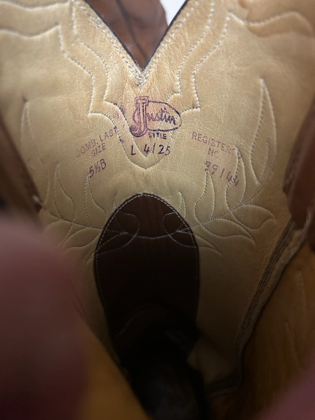 Justin Leather Cowboy Boots - photo 3