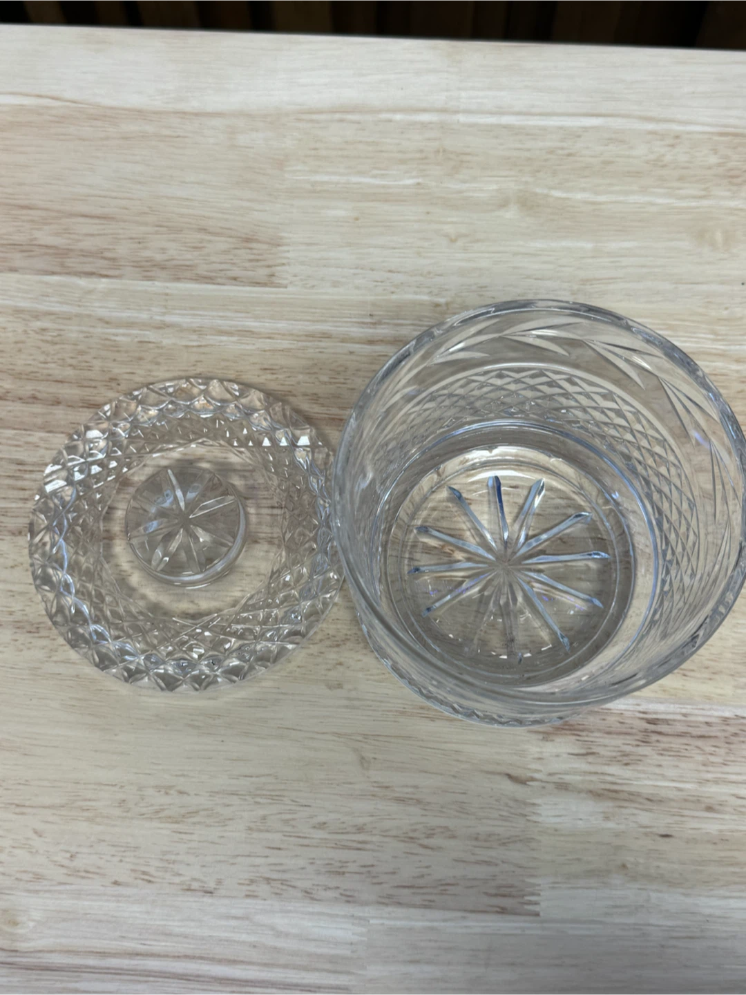 Crystal Cut Glass Storage Jar by Galway - photo 3