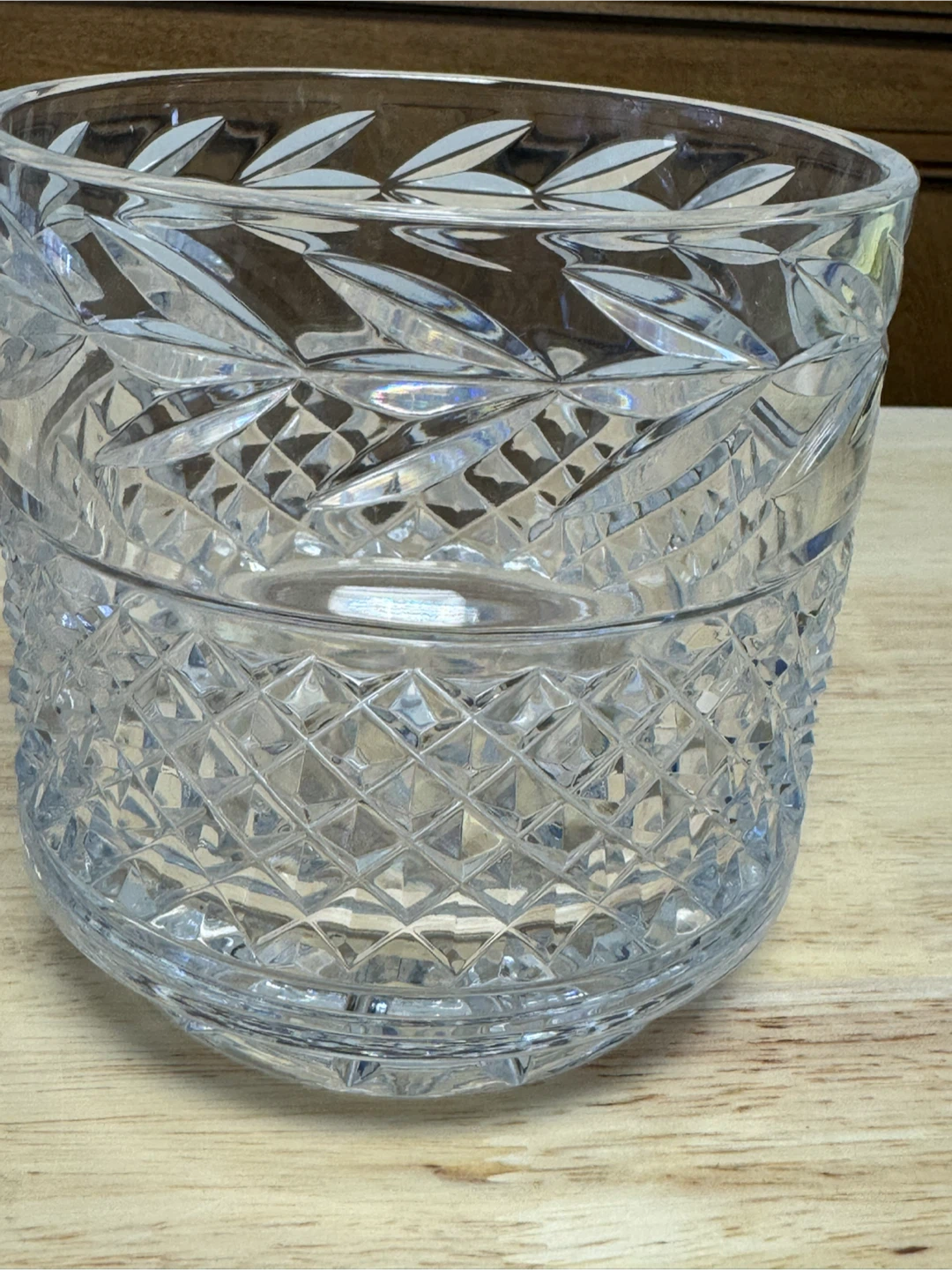 Crystal Cut Glass Storage Jar by Galway - photo 4
