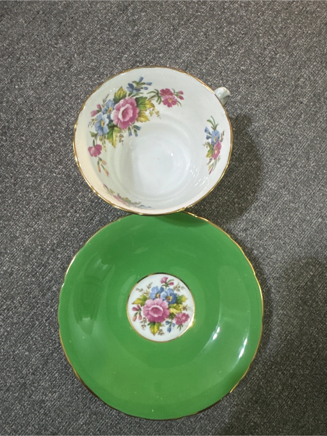 Delphine Bone China Tea Cup and Saucer Set - photo 2