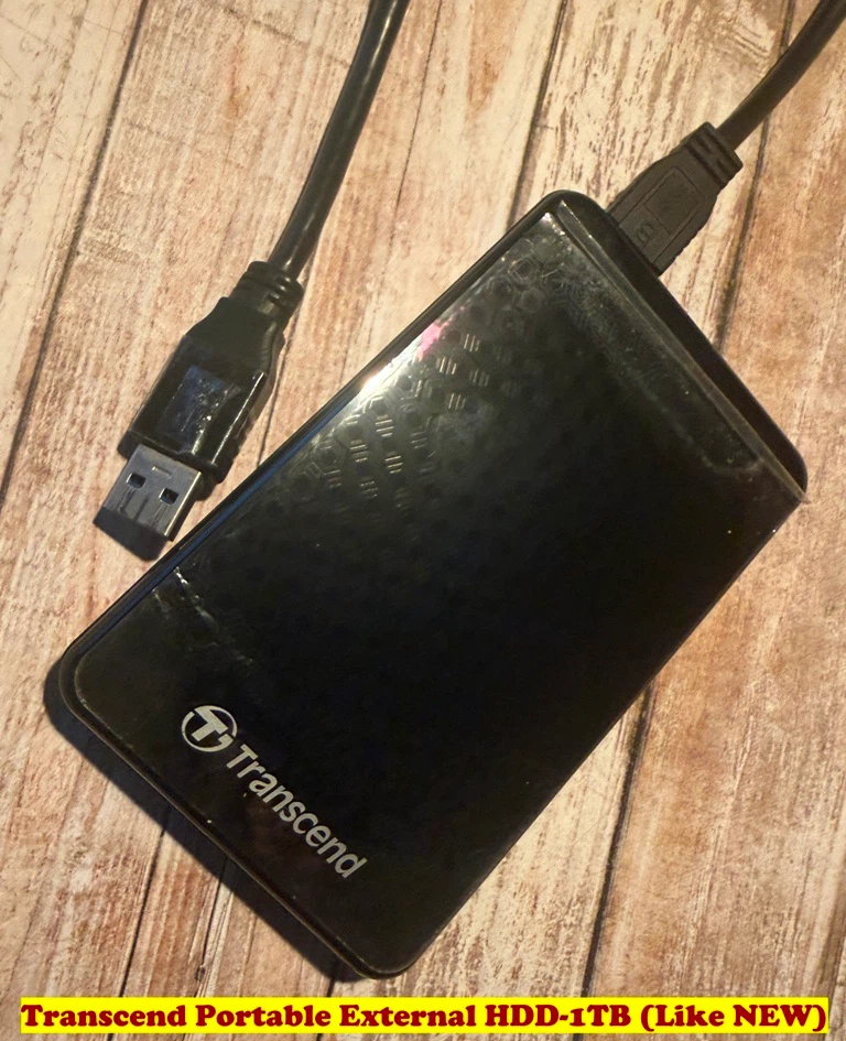 Transcend StoreJet-25A3 Portable External HDD-1TB (Like NEW) - photo 3