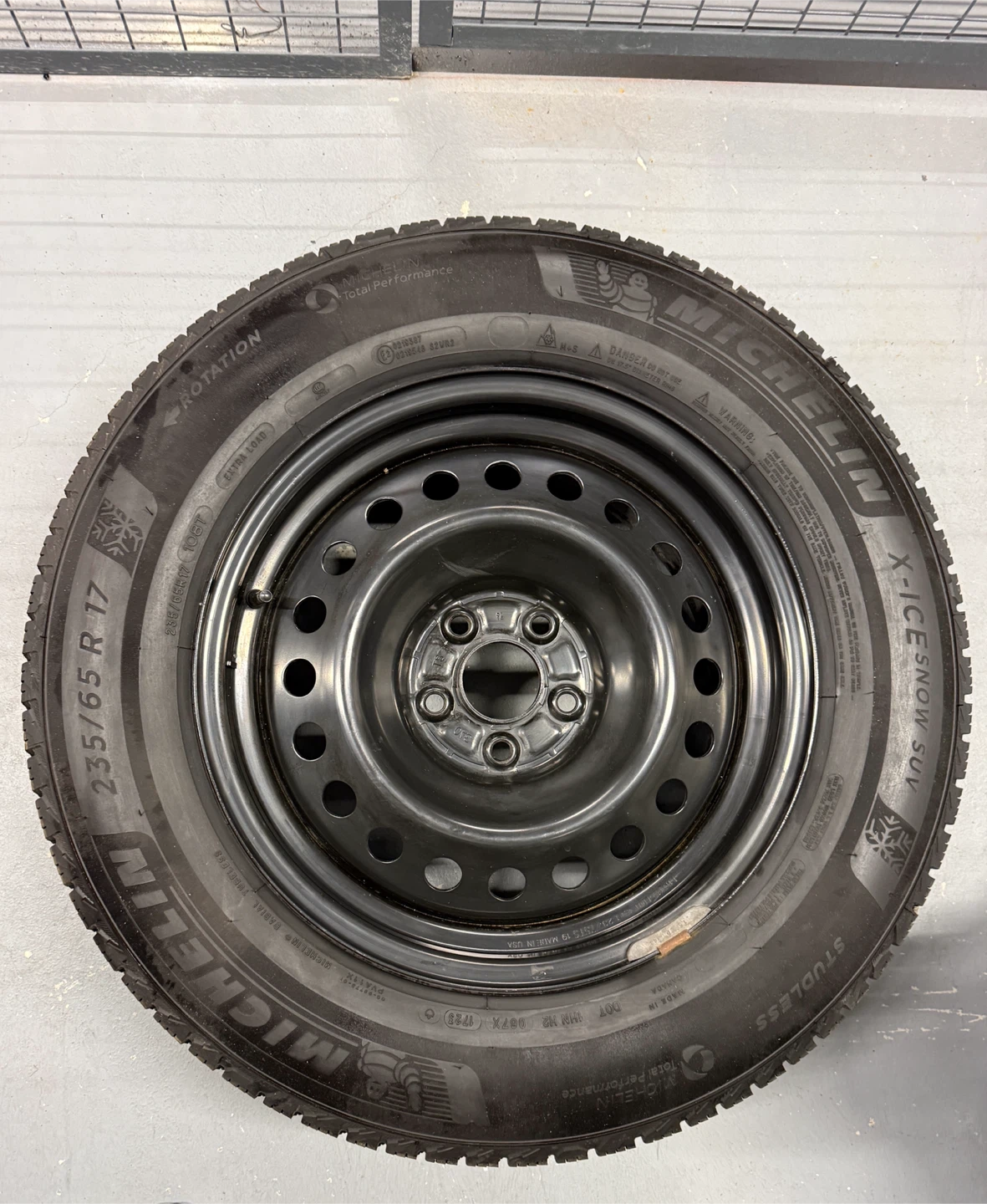 4 Michelin X-Ice Snow Winter Tires 235/65R17 with Steel Rims