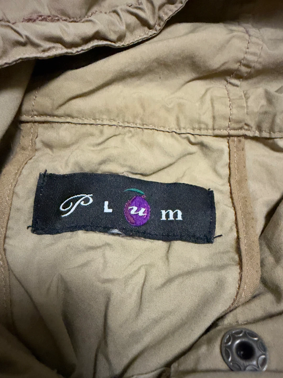 Plum hooded utility jacket, beige - photo 5