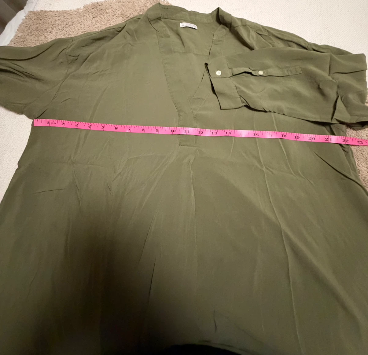 Gap Olive Green V-Neck Top - photo 2