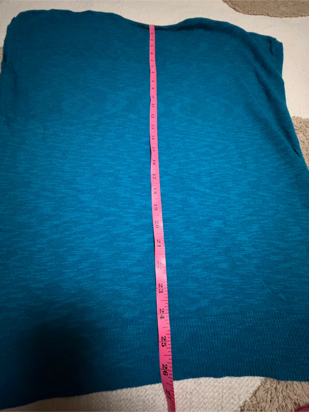 Turquoise Short Sleeve Knit Top - photo 2