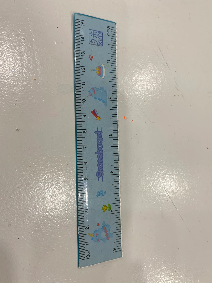 Ximi 15cm Skateboard Pattern Ruler
