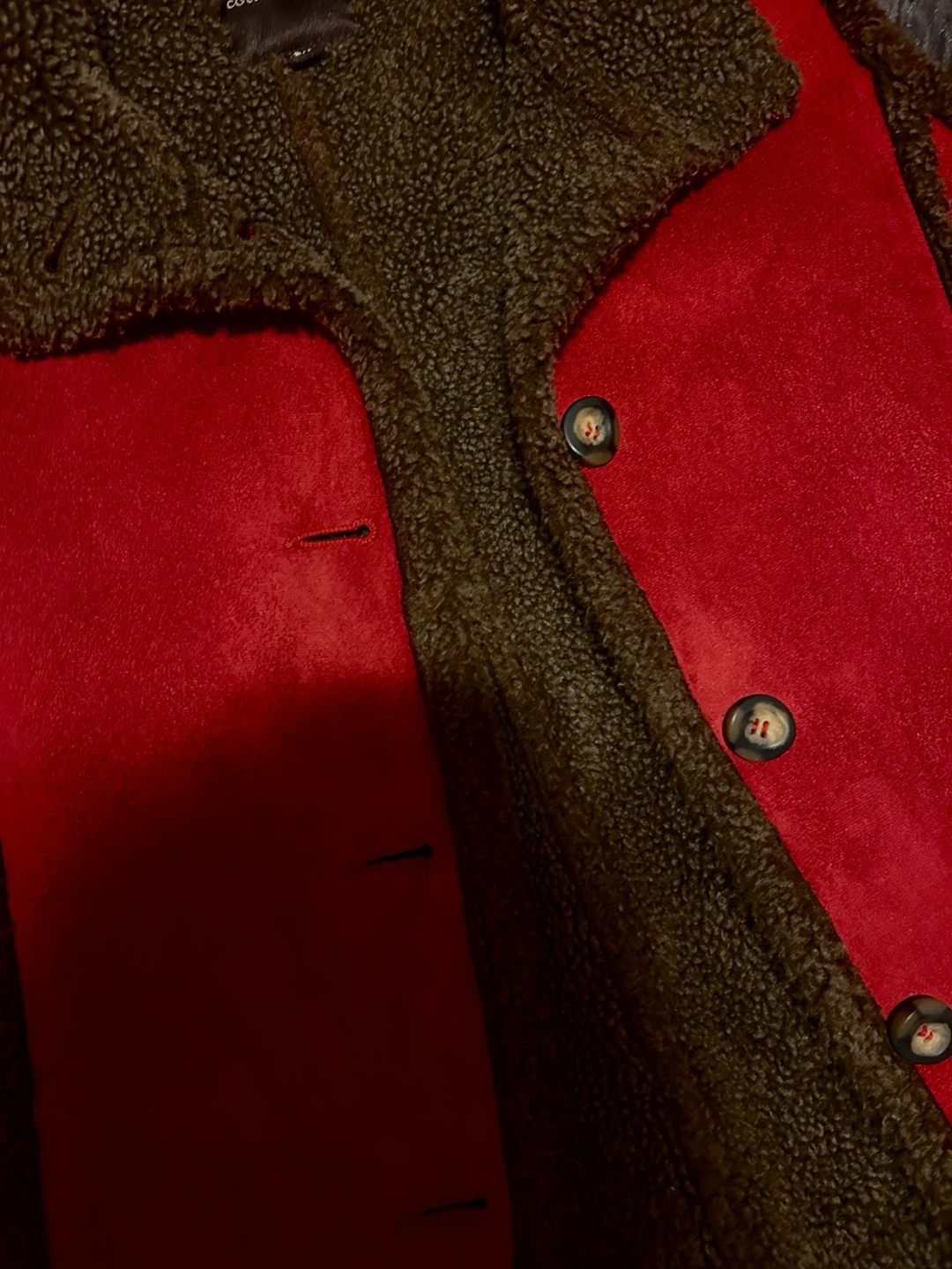 🍓Cotton Ginny Red Suede Vest - photo 5