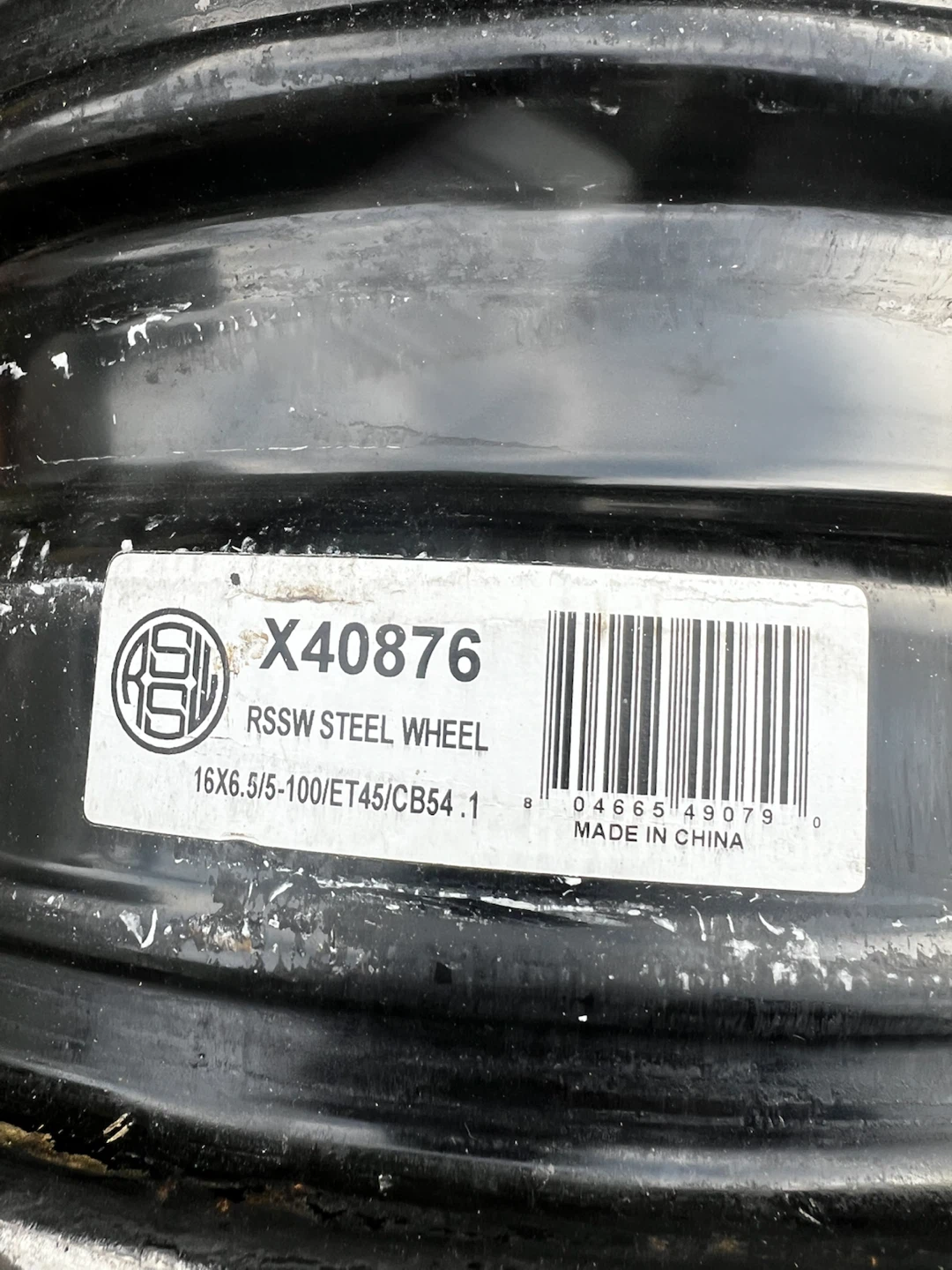 Set of 4 RSSW Steel Wheels 16x6.5 - photo 2