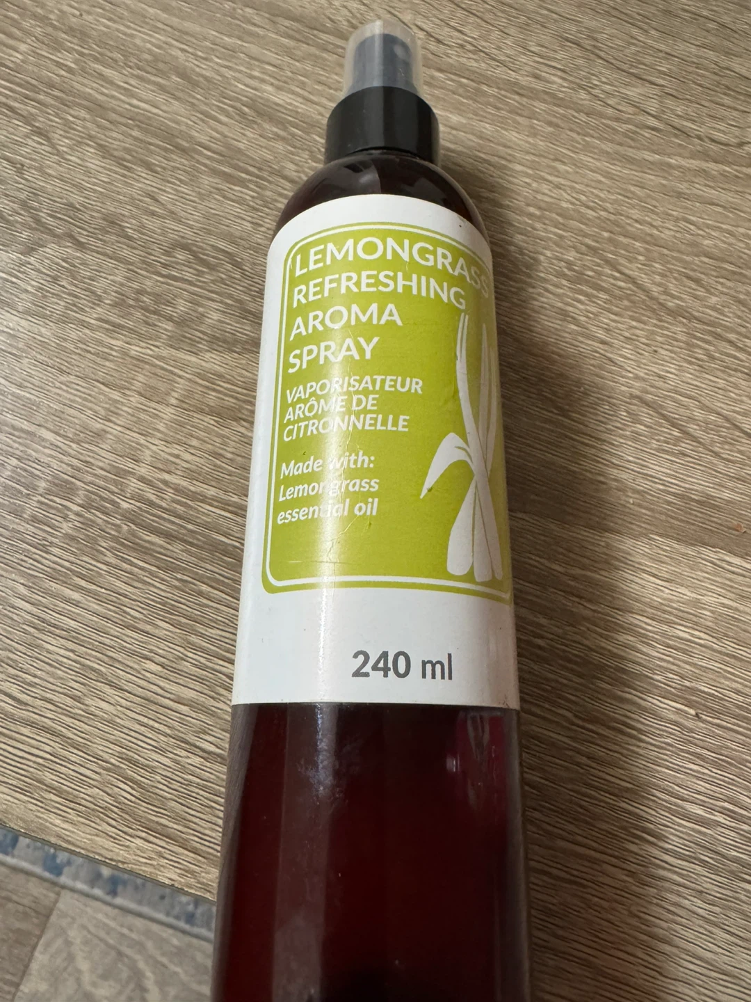 Lemongrass spray 1/4 of the bottle is full