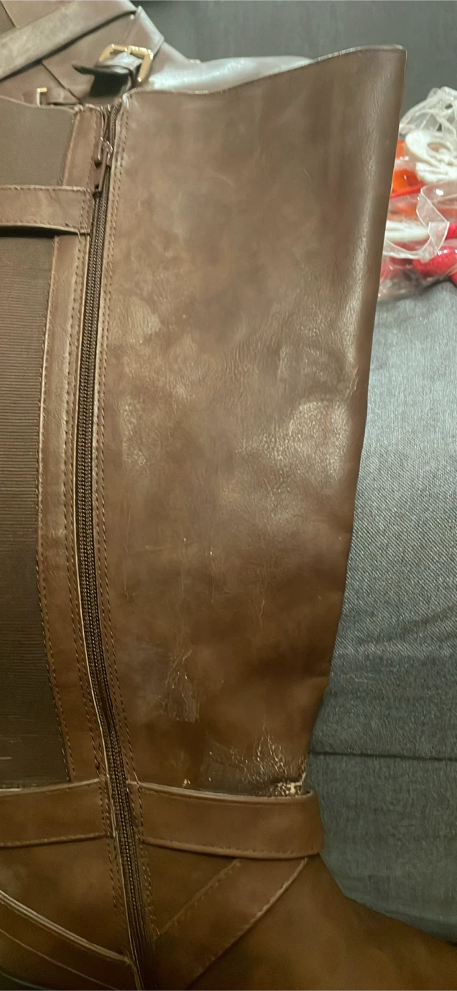 Brown knee-high boots size 9W - photo 5