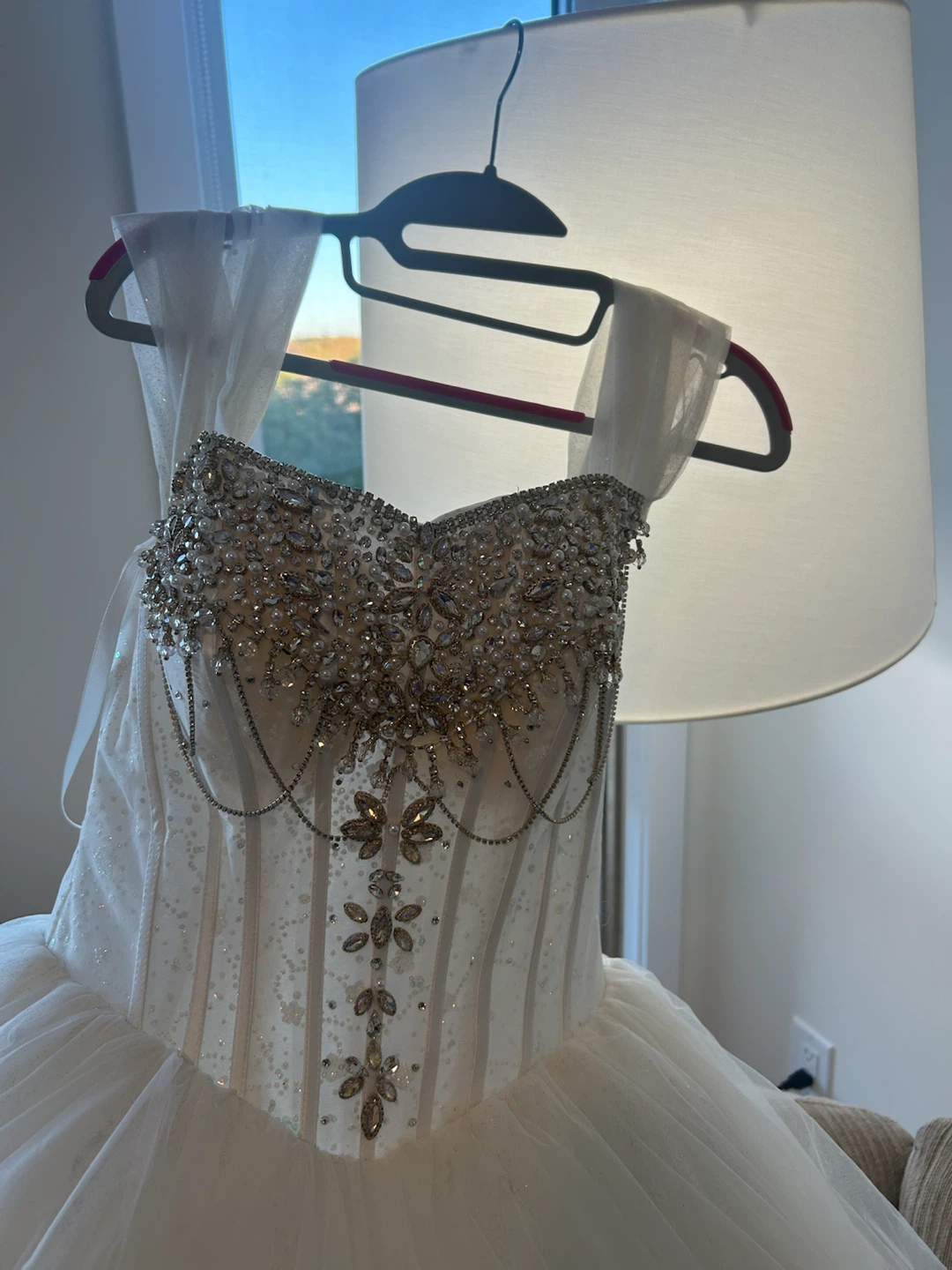 White Ball Gown Wedding Dress - photo 4
