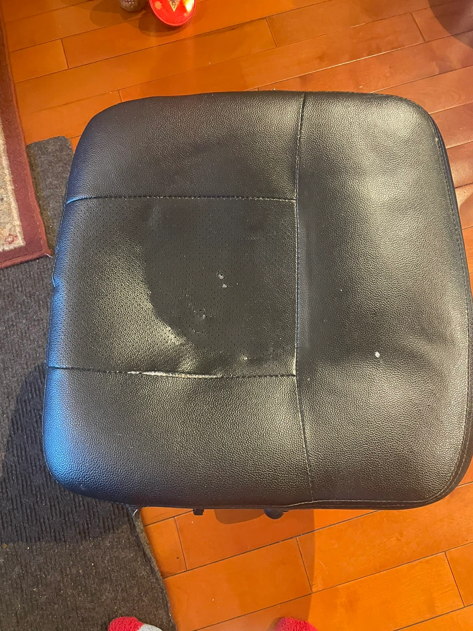 Black rolling ottoman seat - photo 3
