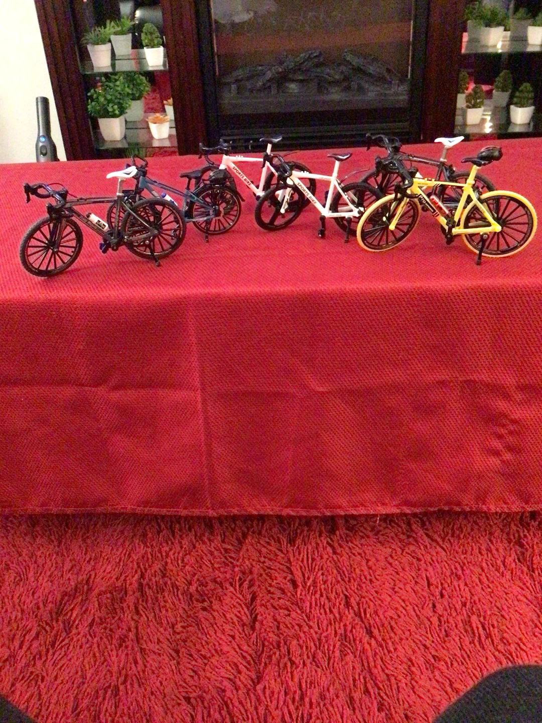 Set of 6 Miniature Sports Bike Models