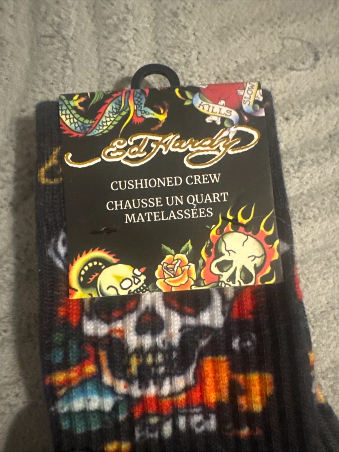 Ed Hardy Cushioned Crew Socks - 2 Pairs - photo 2