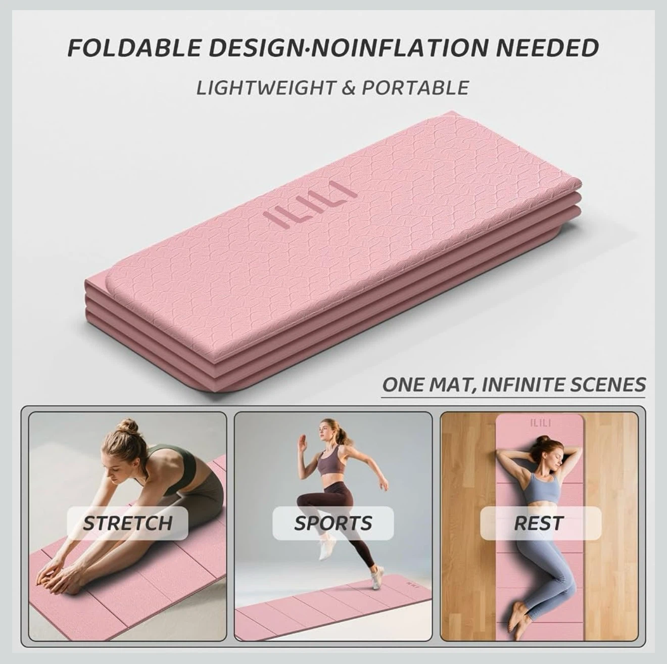 ILILI Foldable TPE Yoga Mat - photo 2