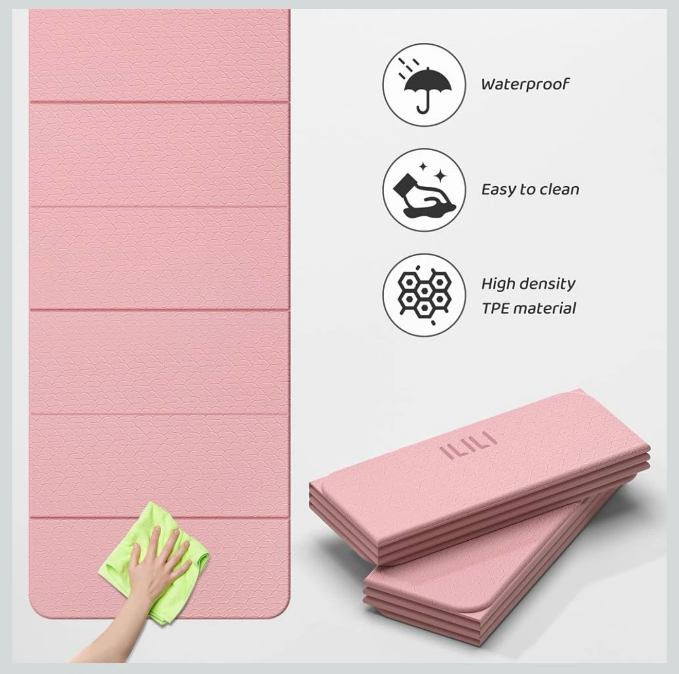 ILILI Foldable TPE Yoga Mat - photo 3