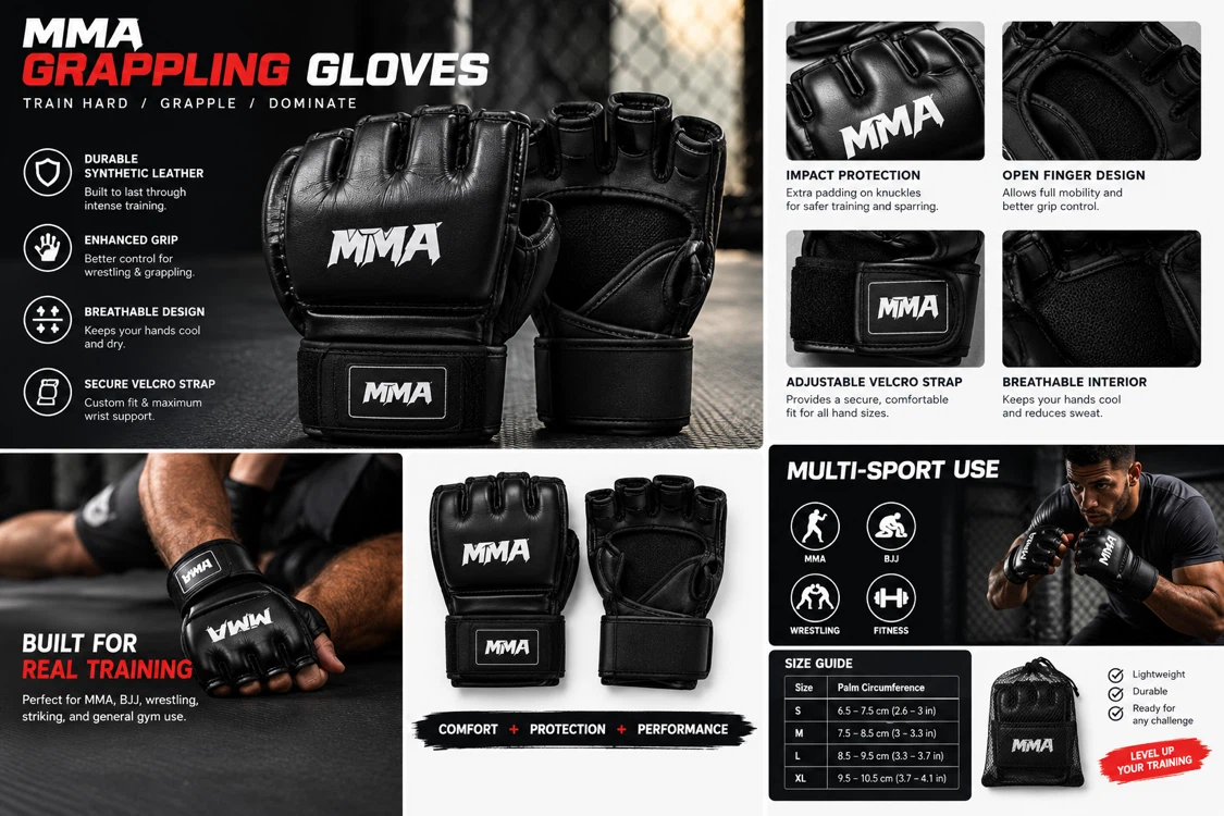 Everlast MMA Grappling Gloves L/XL
