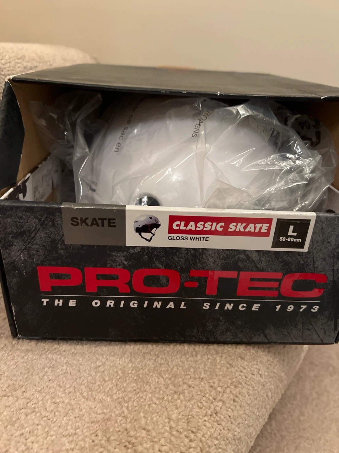 Pro-Tec Classic Skate Helmet Gloss White Large - photo 4