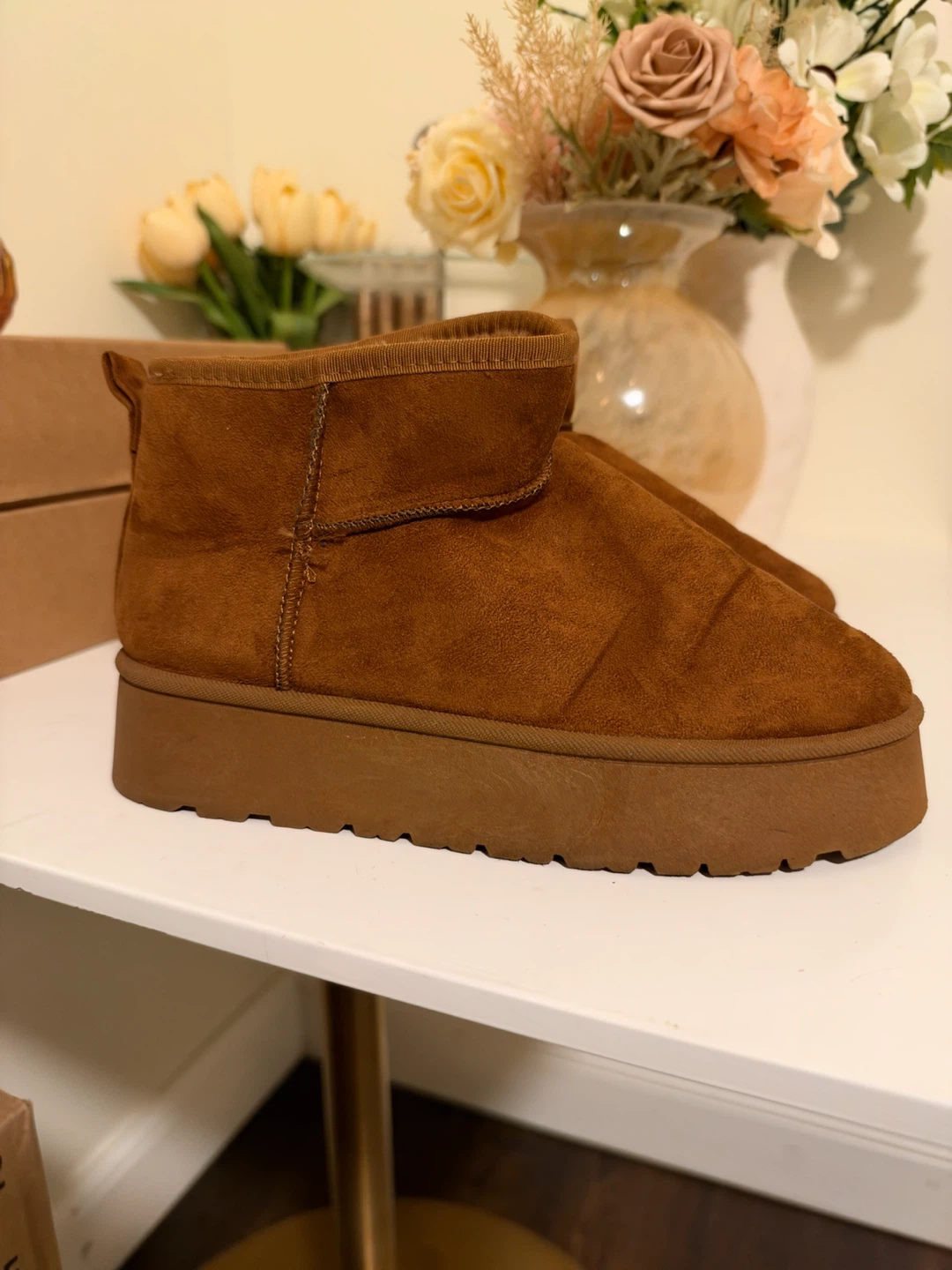 Brown Platform Ankle Boots - photo 5