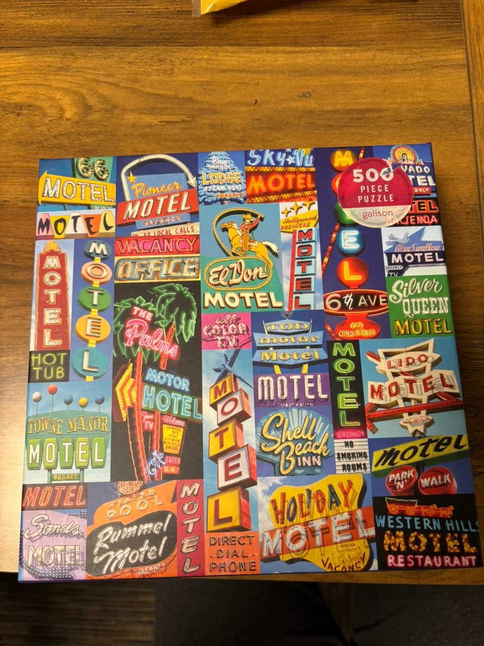 Galison 500 Piece Motel Sign Puzzle