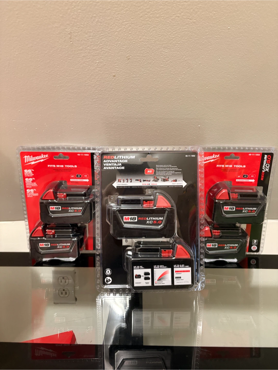 Milwaukee M18 REDLITHIUM XC 5.0 Battery 6-Pack