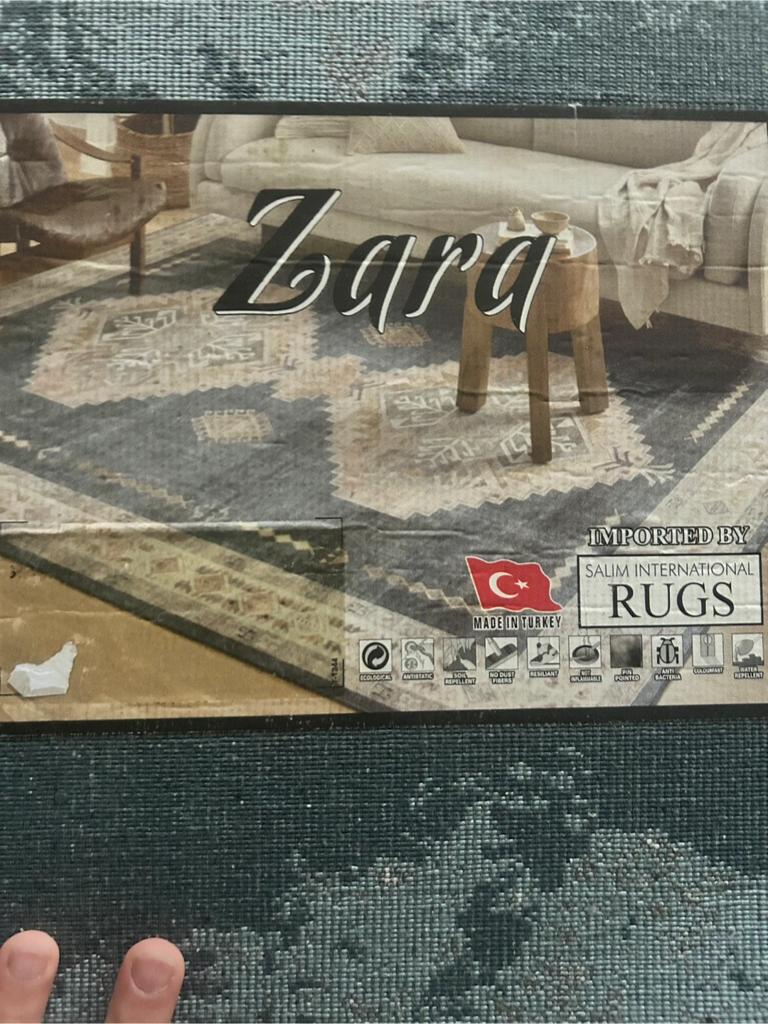 Zara Abstract Pattern Rug - photo 4
