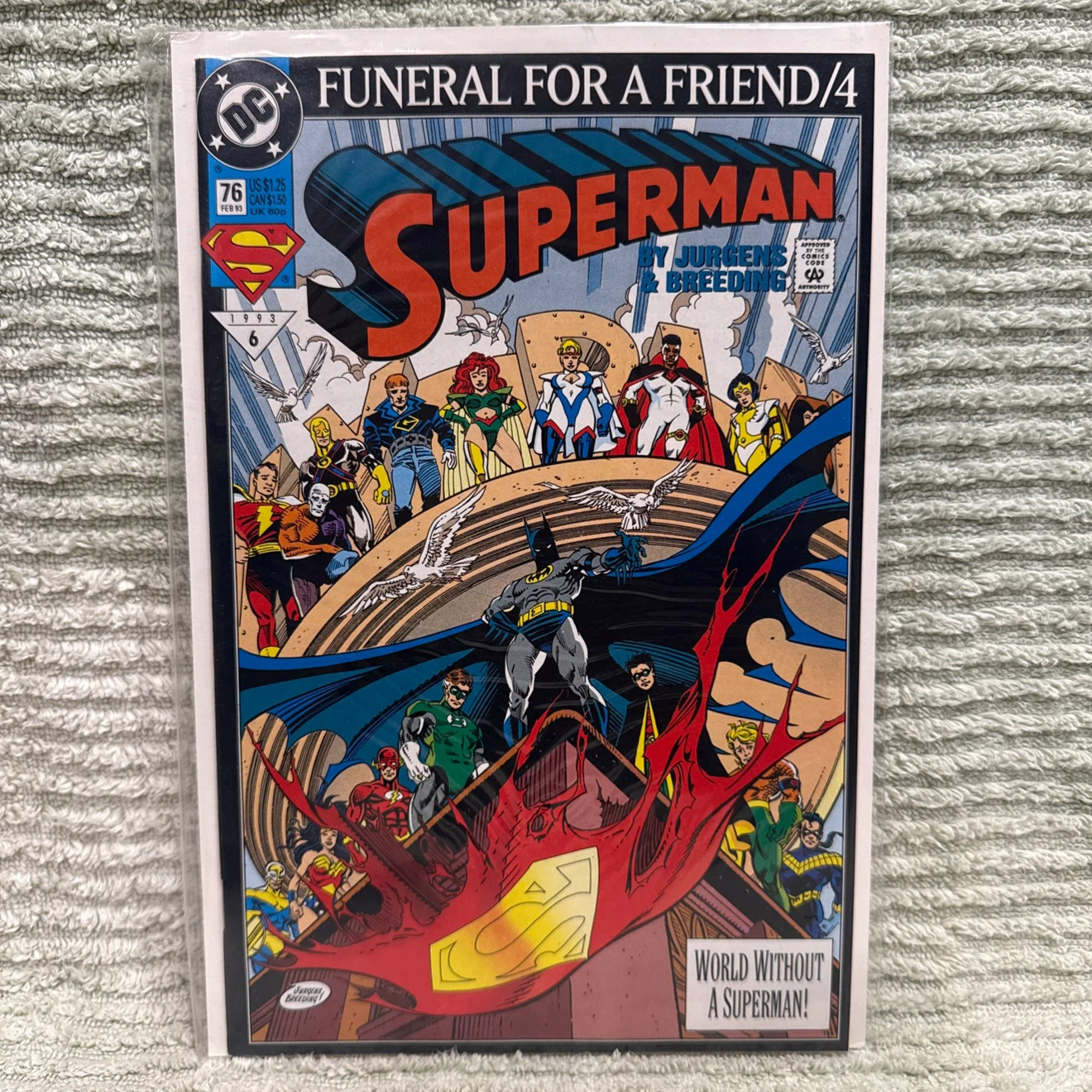 SUPERMAN FUNERAL 4 #76 Comic Book - Funeral for a Friend