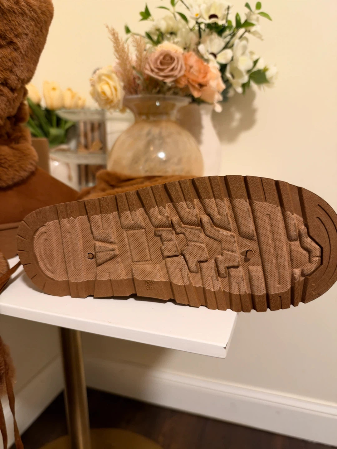 Brown Faux Fur Platform Boots - photo 2