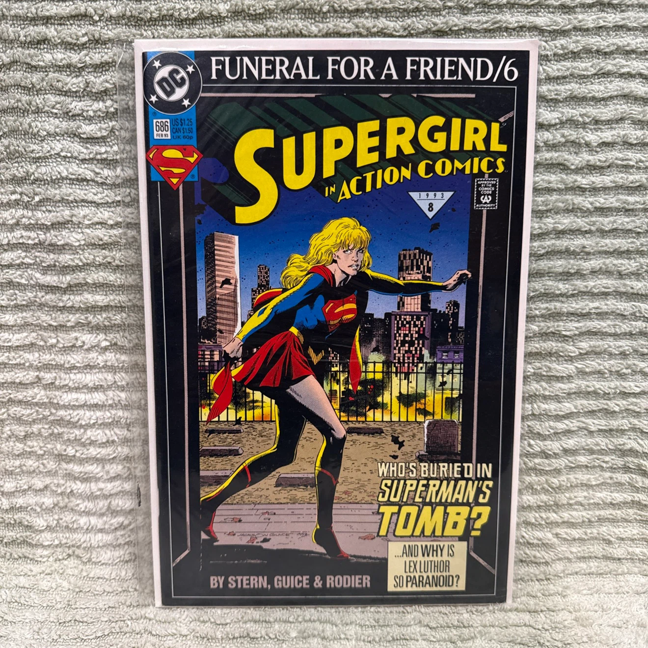 SUPERMAN FUNERAL 6 No. 686 Supergirl Comic