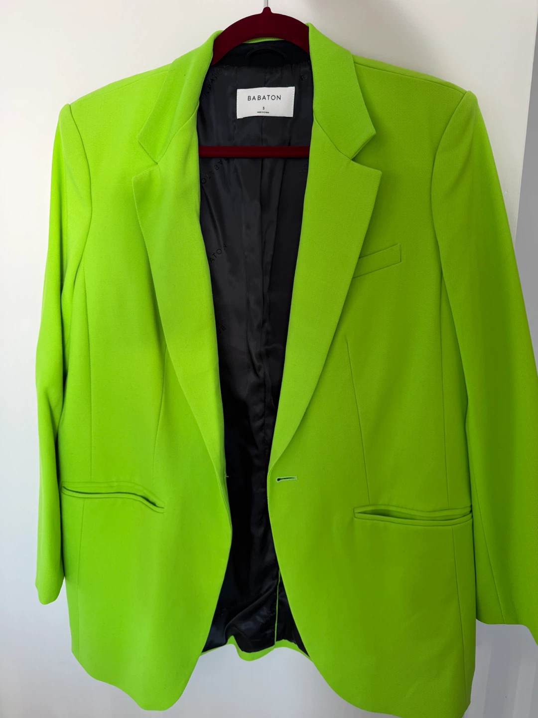 Babaton Lime Green Blazer