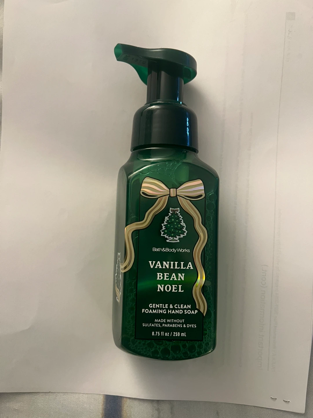 Bath & Body Works Vanilla Bean Noel Foaming Hand Soap