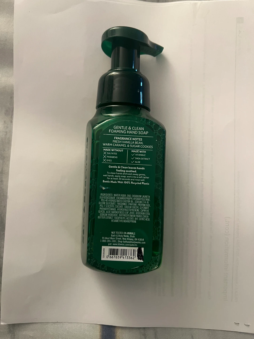 Bath & Body Works Vanilla Bean Noel Foaming Hand Soap - photo 2