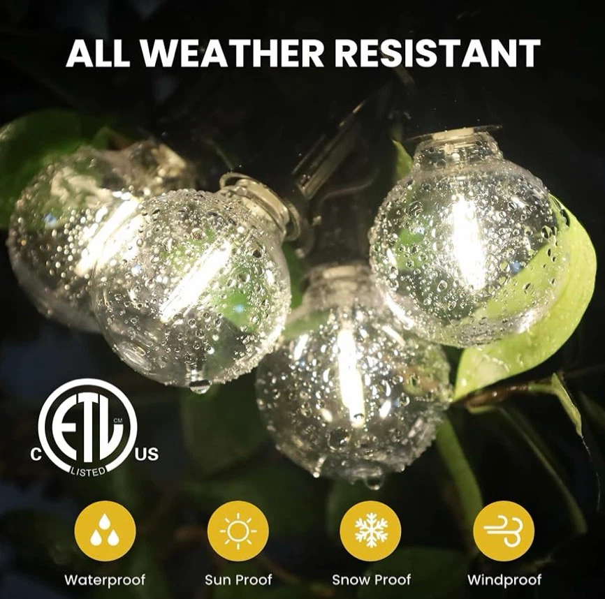 100FT Solar Powered Outdoor LED String Lights - photo 4