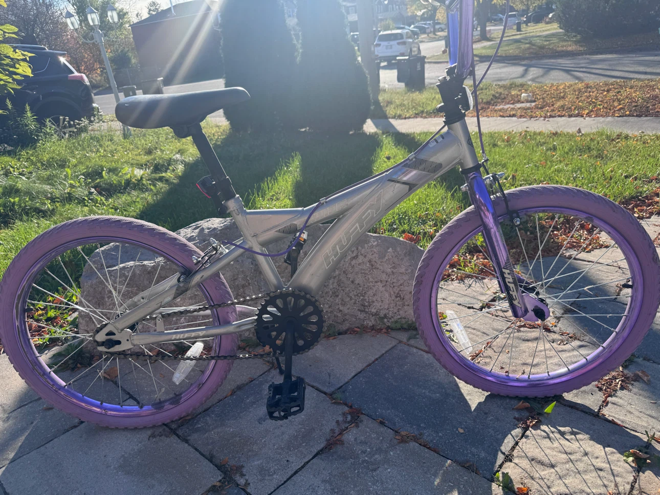 🚲 Huffy 18” Kids’ Bike – Purple & Silver 💜 - photo 2