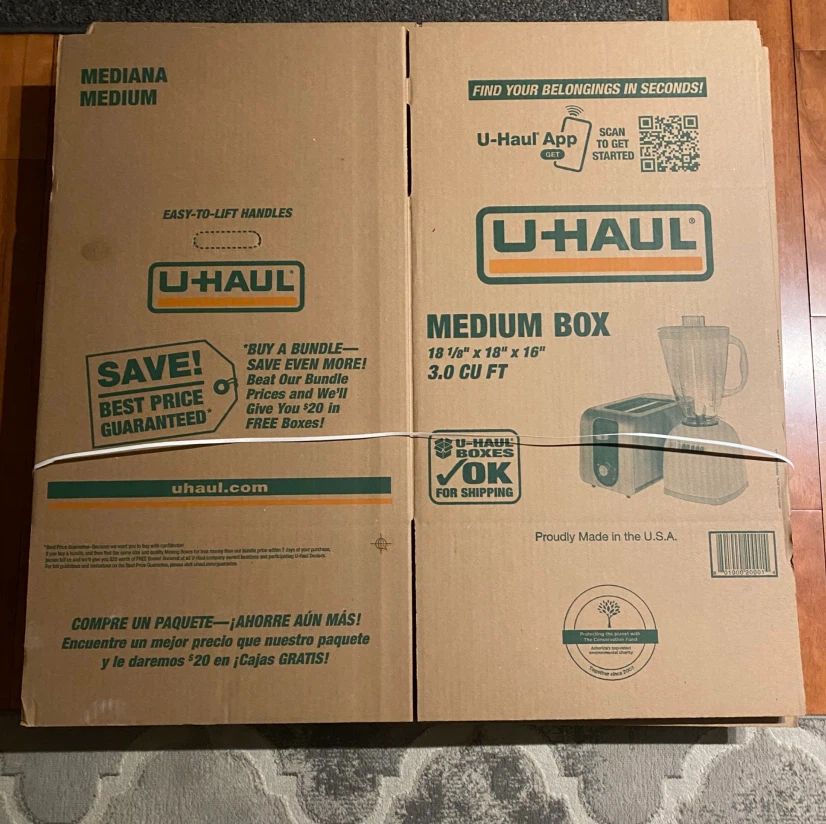 13 U-Haul Medium Moving Boxes ***