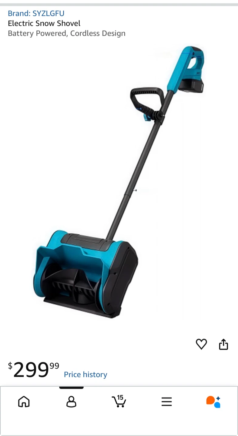 SYZLGFU Electric Cordless Snow Shovel