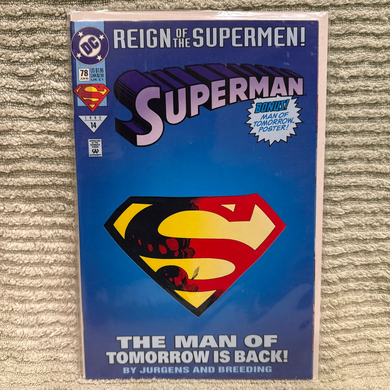 Superman Issue 78 Reign of the Supermen Comic Book