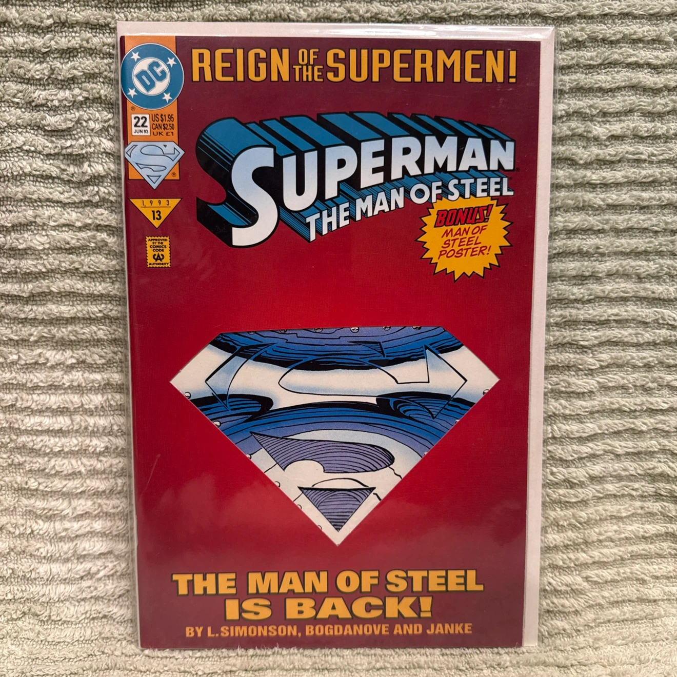Superman: The Man of Steel #22 Comic Book
