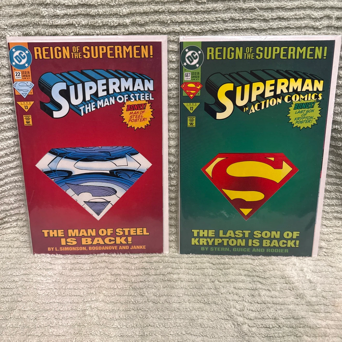SET OF 4 REIGN OF THE SUPERMEN DC Comics - photo 2