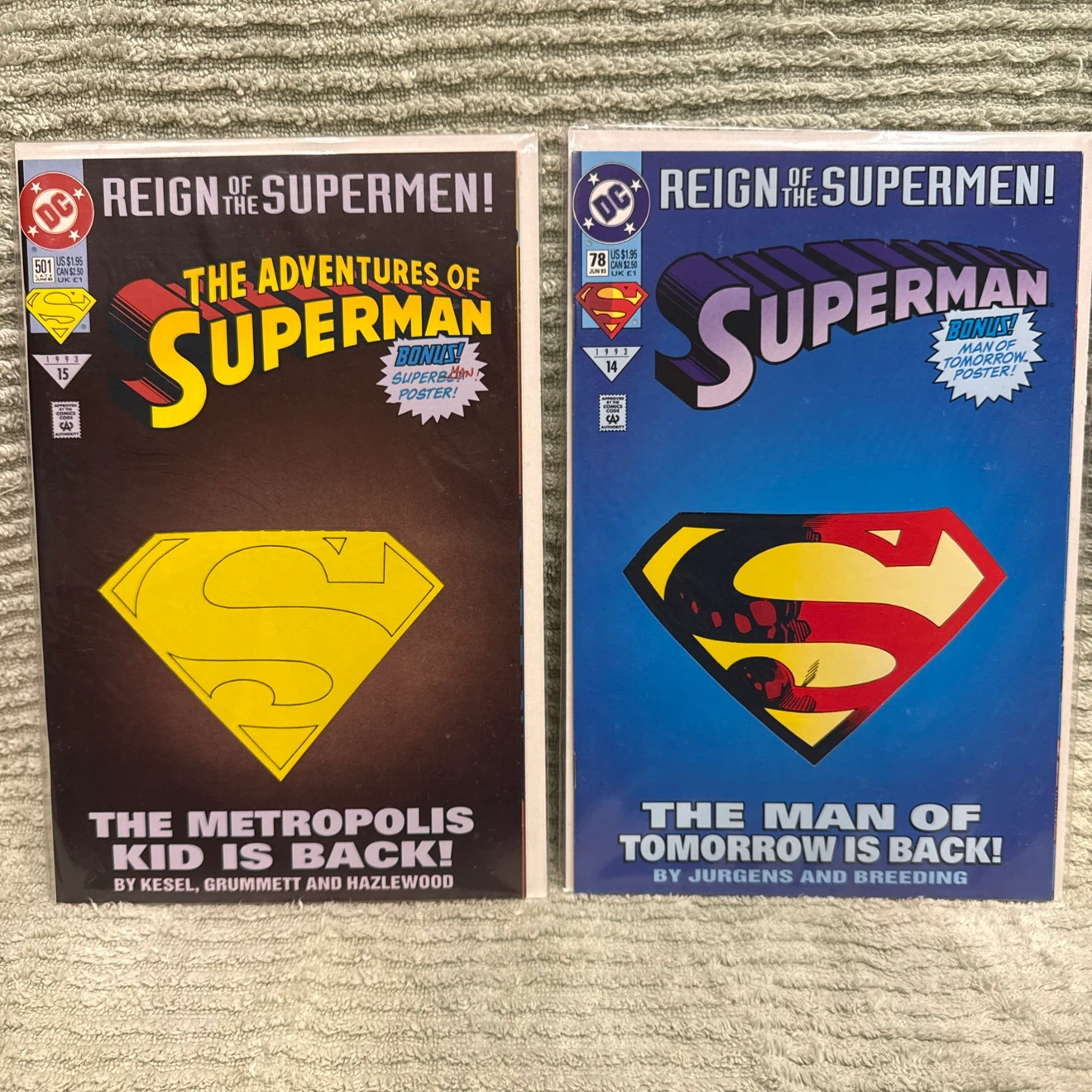 SET OF 4 REIGN OF THE SUPERMEN DC Comics - photo 3