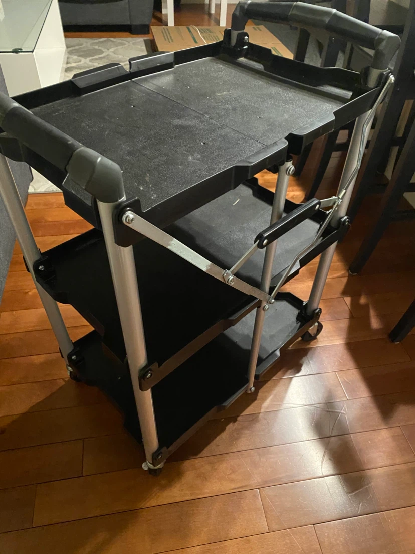 Collapsible 3-Tier Utility Cart ***