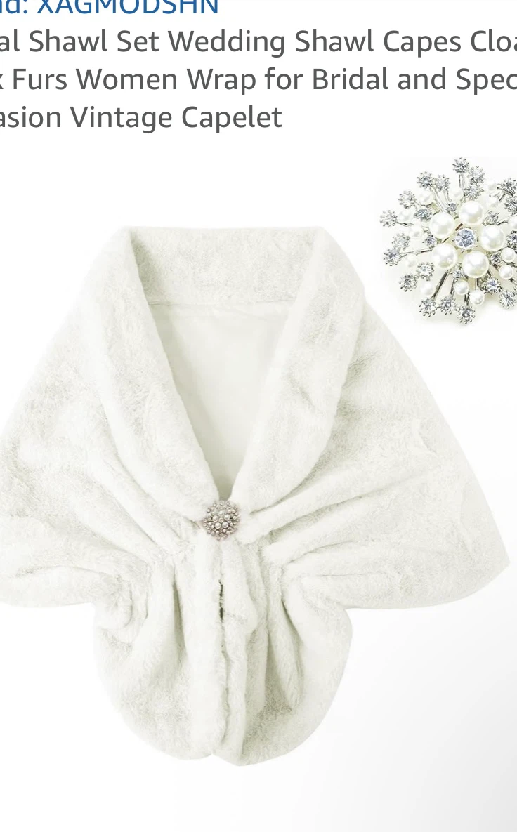 New Fur Wedding Shawl