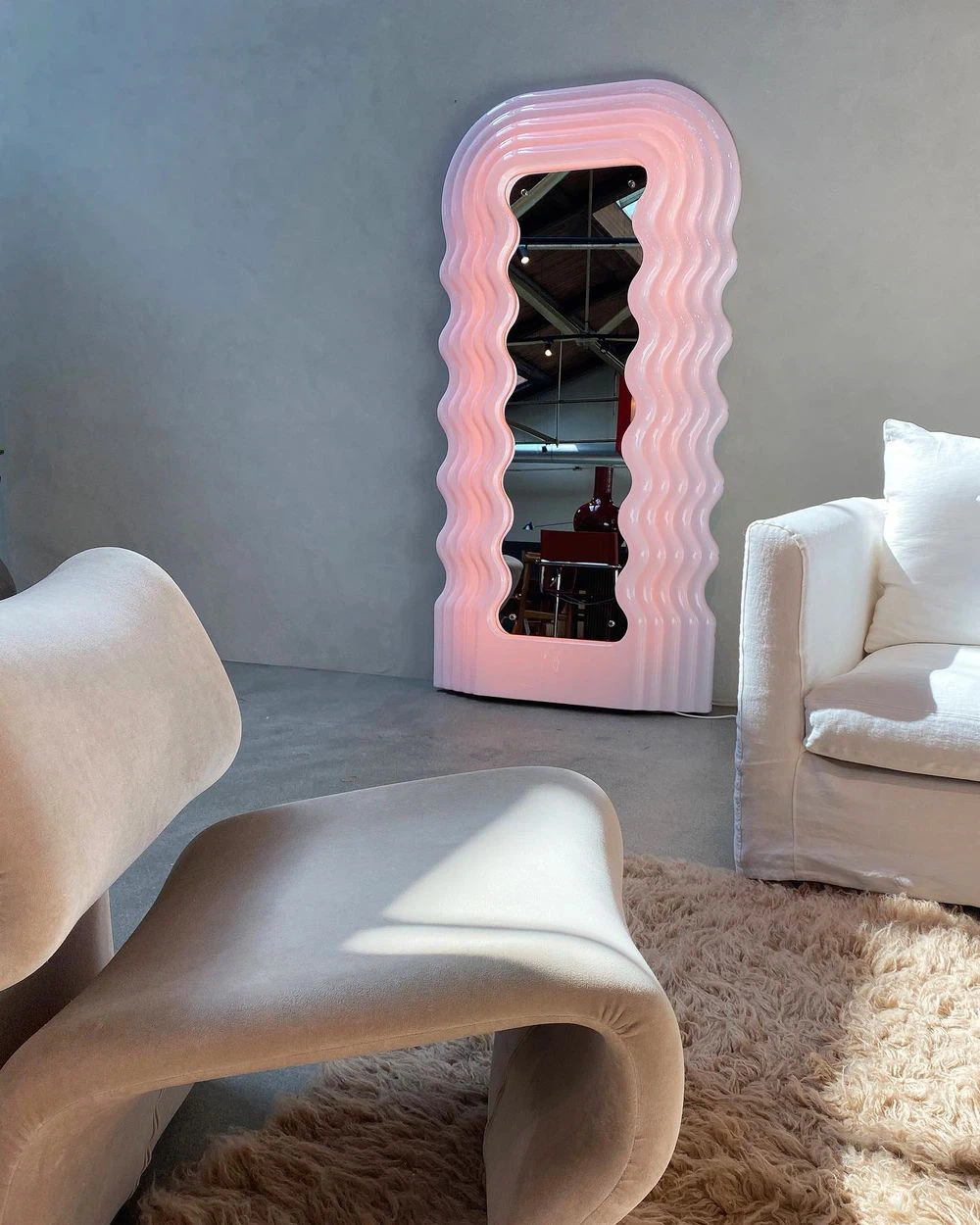Light-Up Wave Mirror – Ultrafragola Style (Eternity Modern) - photo 4