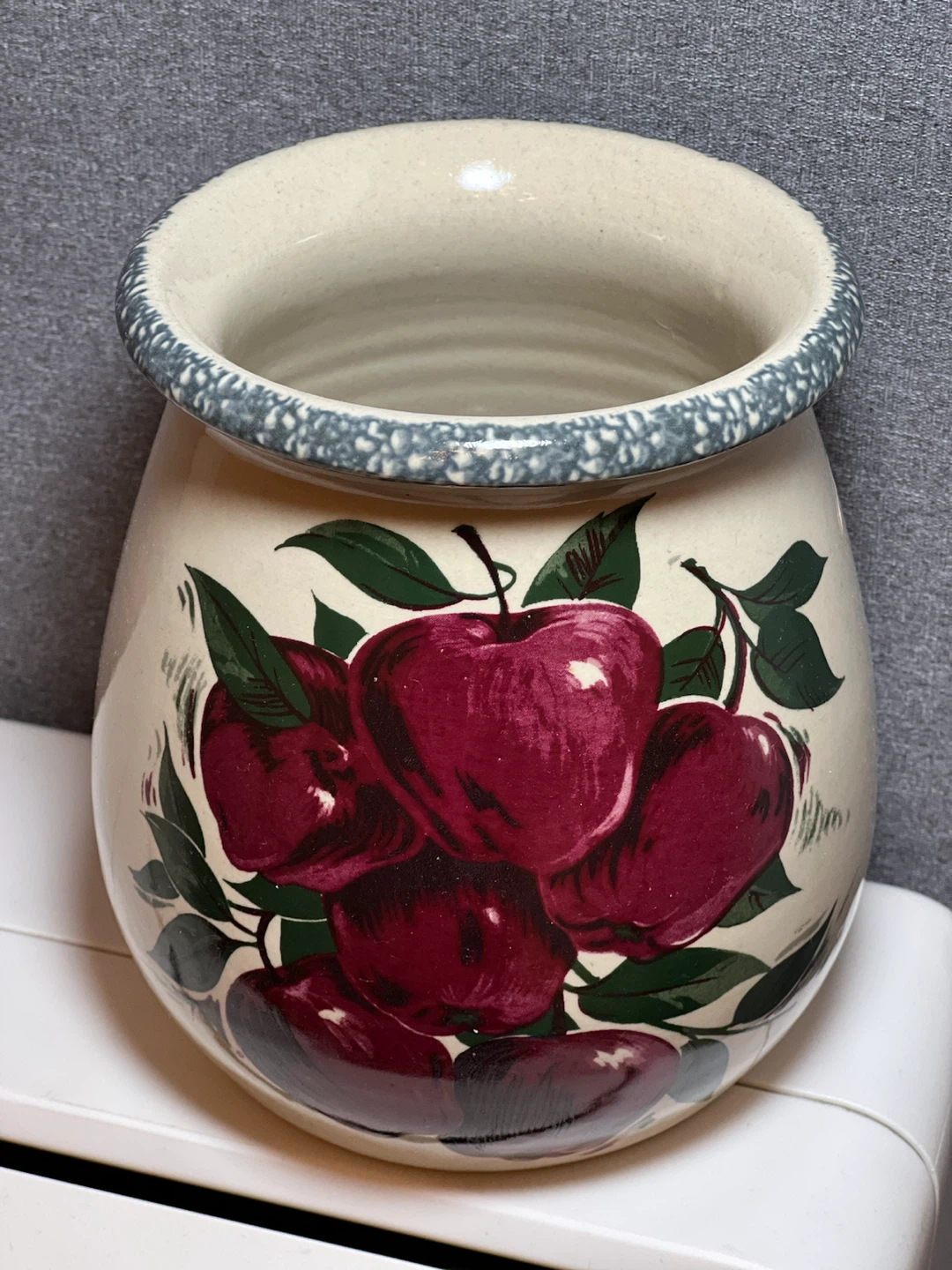 Vintage Home & Garden Party Apple Crock/Jar – Hand Made in USA - photo 2