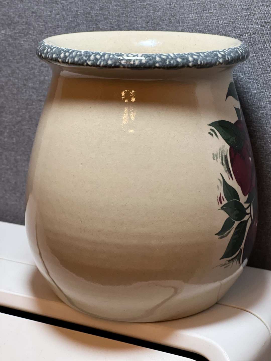 Vintage Home & Garden Party Apple Crock/Jar – Hand Made in USA - photo 5