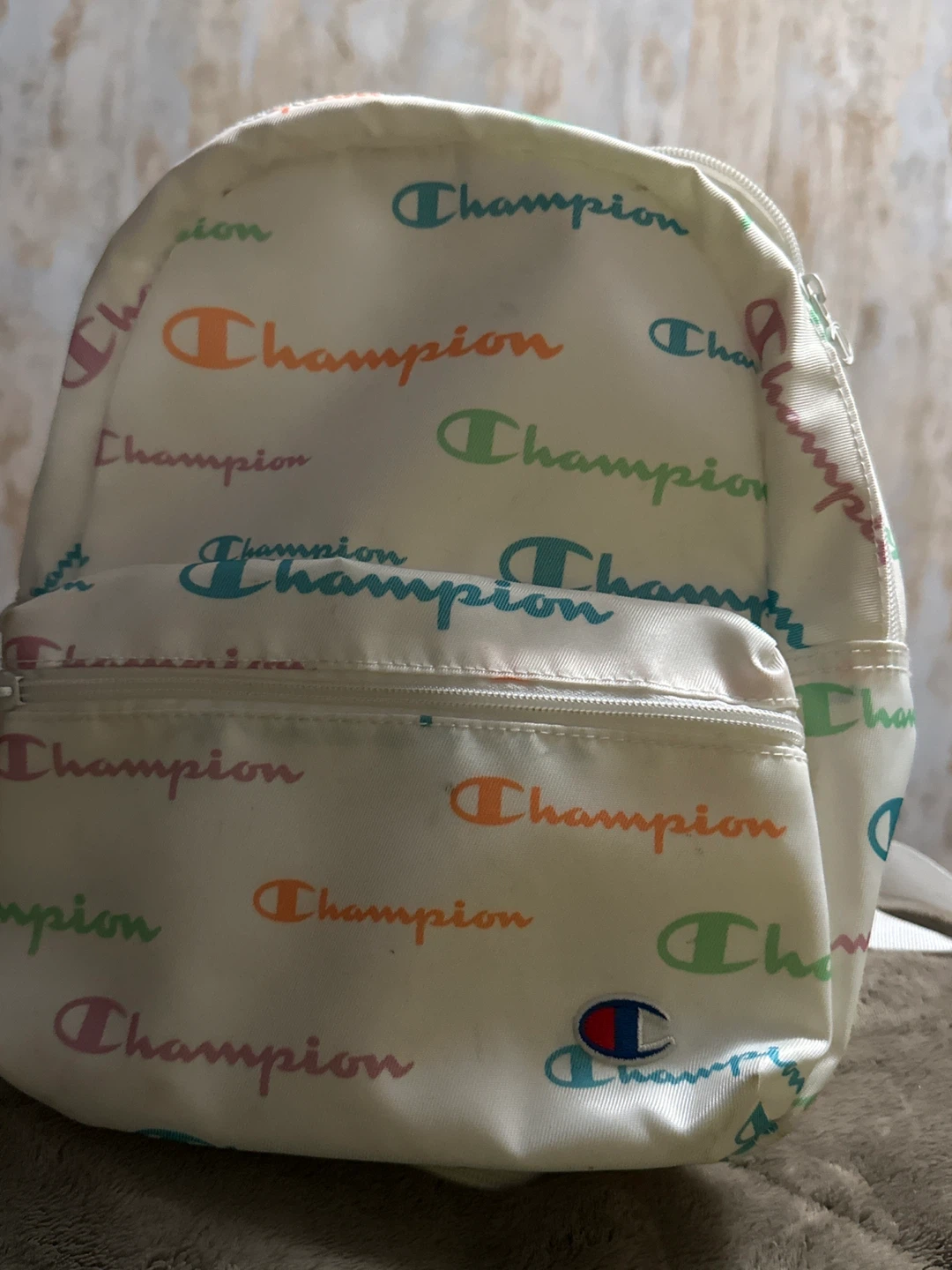 Champion multi-colour logo backpack