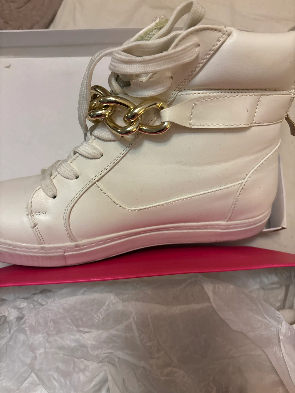JustFab White High-Top Sneakers - photo 2