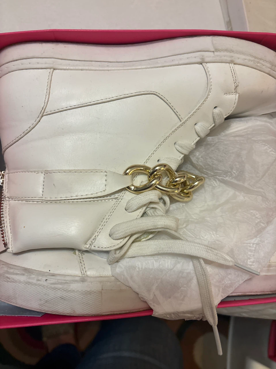JustFab White High-Top Sneakers - photo 3